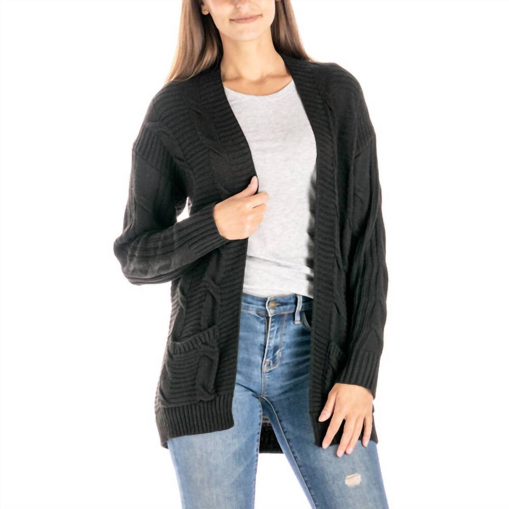 NEW ALLTHREADS women's aspen cardigan in black